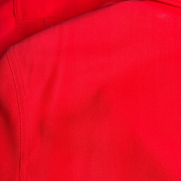 Escada Vintage Red Wool Short Sleeve Blazer Embroidered Eyelet 42 EU 12 US - Picture 7 of 12